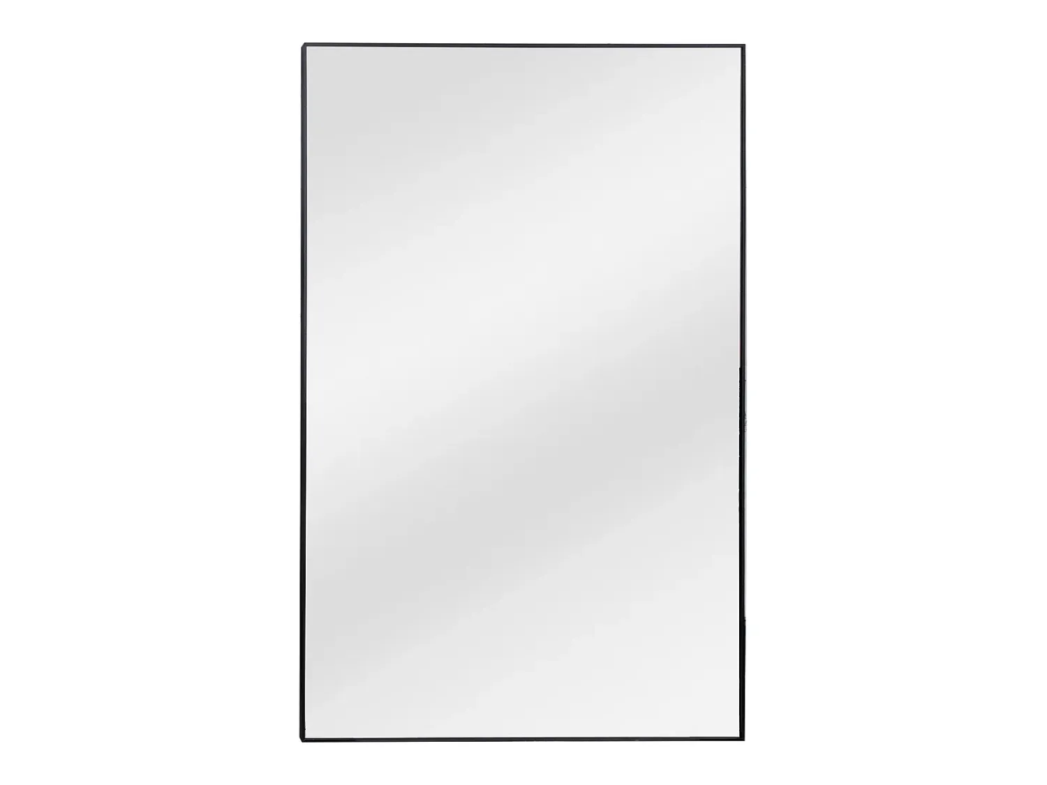 Outlet OZAIA Gran espejo rectangular de aluminio An. 120 x Alt. 190 cm, , MYRA Negro