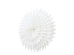 ebuy24 Lámpara Suspendida^Gran flor de Pascua con colgante de papel claro Ø80cm de color . Blanco