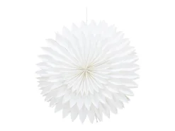 ebuy24 Lámpara Suspendida^Gran flor de Pascua con colgante de papel claro Ø80cm de color . Blanco