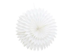 ebuy24 Lámpara Suspendida^Gran flor de Pascua con colgante de papel claro Ø80cm de color . Blanco