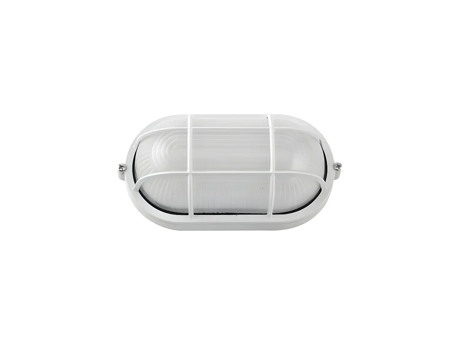 AKUNADECOR Iluminación Exterior^Gran Oferta En Aplique Para Exterior Ovalado Modelo Apus Blanco