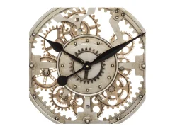 Gran Reloj de Pared de Metal Dorado D 70 cm Atmosphera Soul - Silencioso y de Moda