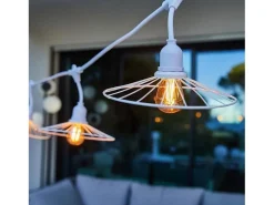 Lumisky Guirnalda Luminosa^Guirnalda de alambre de metal E27 6M CHIC Blanco