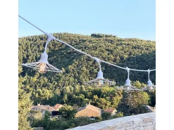 Lumisky Guirnalda Luminosa^Guirnalda de alambre de metal E27 6M CHIC Blanco