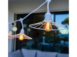 Lumisky Guirnalda Luminosa^Guirnalda de alambre de metal E27 6M CHIC Blanco