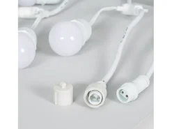 Clearance Ledkia Guirnalda Exterior con Bombillas LED E27 5.5m IP65 Blanco Blanco Multicolor