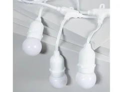 Clearance Ledkia Guirnalda Exterior con Bombillas LED E27 5.5m IP65 Blanco Blanco Multicolor