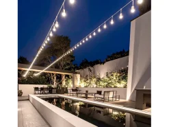 Clearance Ledkia Guirnalda Exterior con Bombillas LED E27 5.5m IP65 Blanco Blanco Multicolor