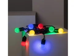 Outlet Ledkia Guirnalda Exterior con Bombillas LED E27 5.5m IP65 Negro Multicolor
