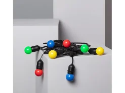Outlet Ledkia Guirnalda Exterior con Bombillas LED E27 5.5m IP65 Negro Multicolor