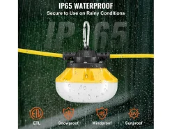 Clearance Guirnalda Luminosa, SucceBuy Guirnalda Luminosa de Obra 15,24 m 50 W 5 000 lm Impermeable Amarillo