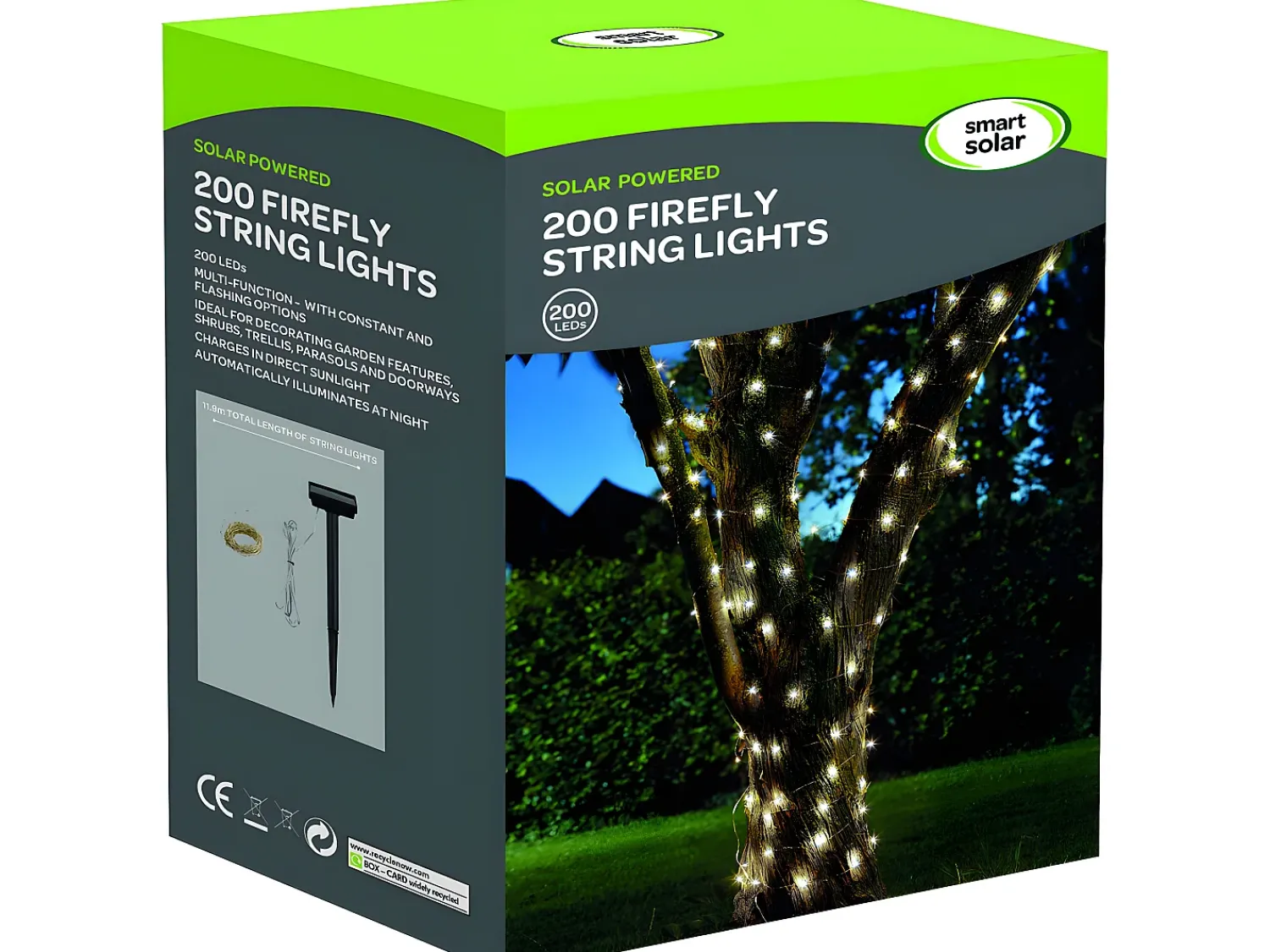 Smart garden products Guirnalda Luminosa^Guirnalda solar exterior LUCI200 LED blanco cálido - 21,9m Multicolor