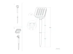 Ledkia Guirnalda Luminosa^Guirnalda Solar Exterior 30 Bolas LED 5m RGB Negro