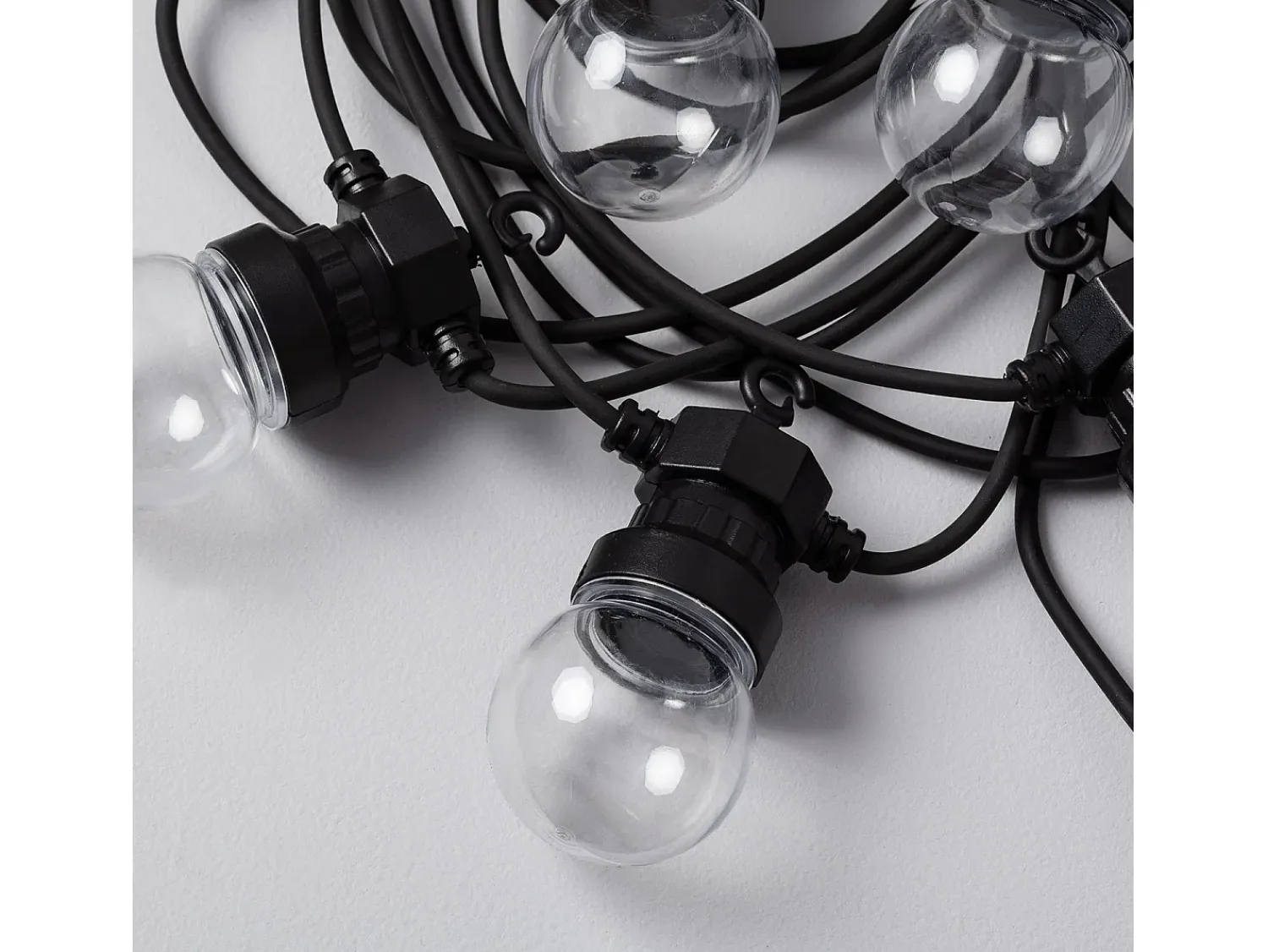 Ledkia Guirnalda Luminosa^Guirnalda Solar Exterior LED de Bombillas Kepler 7m Transparente
