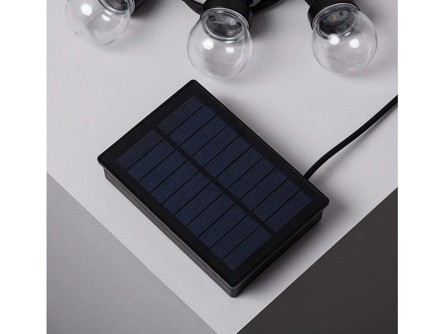 Ledkia Guirnalda Luminosa^Guirnalda Solar Exterior LED de Bombillas Kepler 7m Transparente