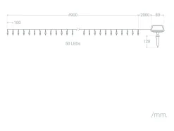 Ledkia Guirnalda Luminosa^Guirnalda Solar Exterior LED Lilac 5m 3000K Blanco Cálido Transparente