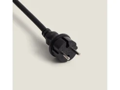 Guirnaldas para Exterior IP44 Cable Eléctrico Plano con Portalámparas E27 a Medida Negro 50 m