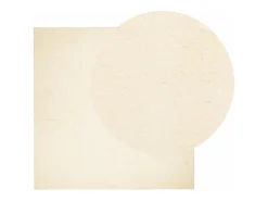Garden Furniture Hester Alfombra de pelo corto suave lavable HUARTE 200x200 cm Crema