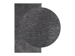 Garden Furniture Alfombra De Salón^Hester Alfombra de pelo corto suave lavable HUARTE antracita 80x150 cm Gris antracita