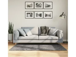 Garden Furniture Alfombra De Salón^Hester Alfombra de pelo corto suave lavable HUARTE antracita 80x150 cm Gris antracita