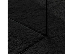 Hester Alfombra de pelo corto suave lavable HUARTE negro 240x240 cm