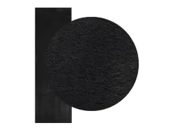 Outlet Garden Furniture Hester Alfombra de pelo corto suave lavable HUARTE 80x250 cm Negro