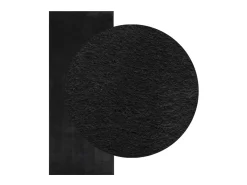 Garden Furniture Alfombra De Salón^Hester Alfombra de pelo corto suave lavable HUARTE 80x200 cm Negro