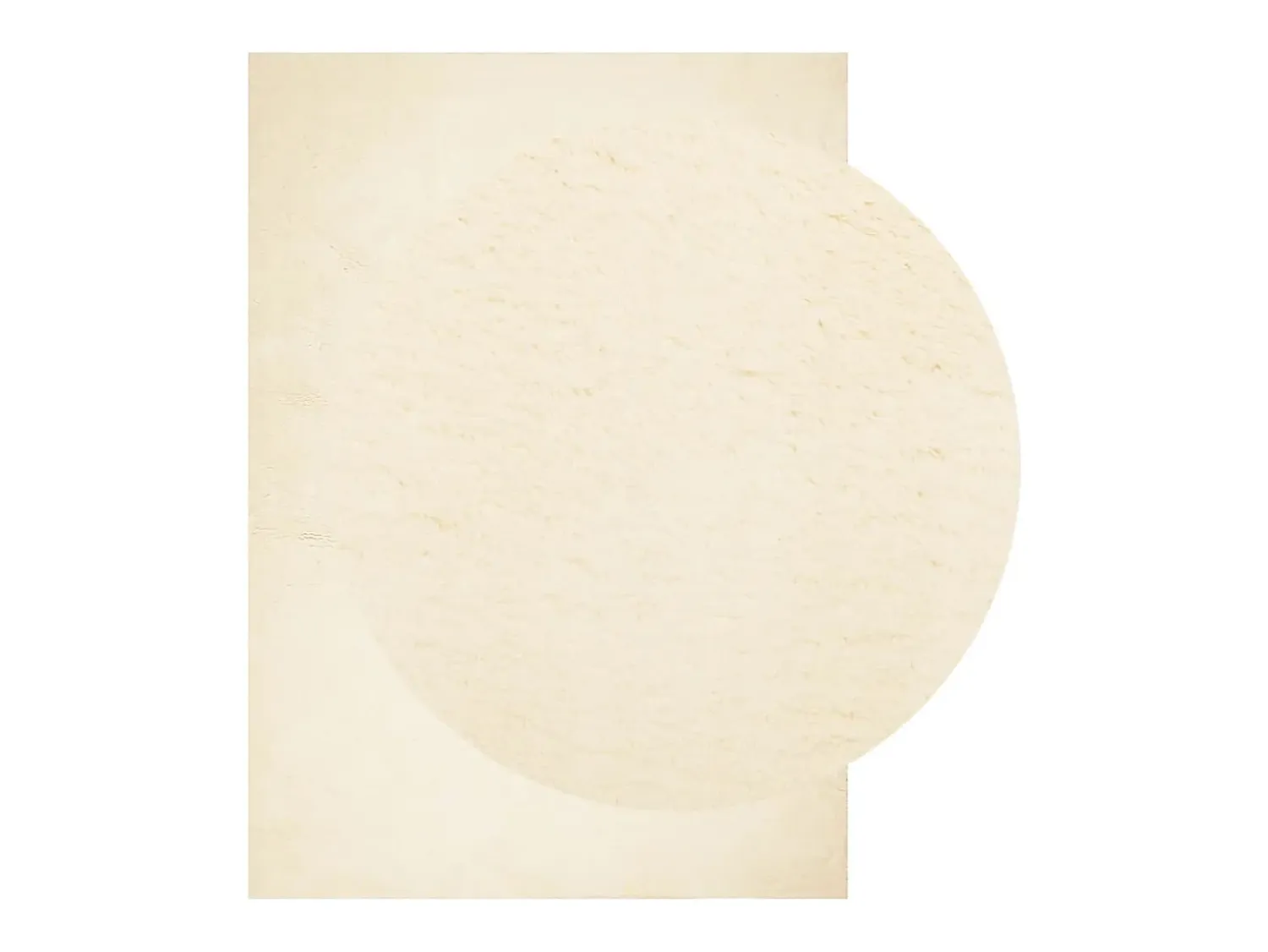 Sale Garden Furniture Hester Alfombra de pelo corto suave lavable HUARTE 160x230 cm Crema