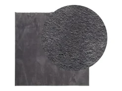 Hester Alfombra de pelo corto suave lavable HUARTE antracita 240x240cm