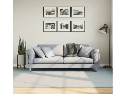 Hester Alfombra de pelo corto suave lavable HUARTE azul 160x230 cm