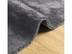 Hester Alfombra de pelo corto suave lavable HUARTE antracita 100x200cm