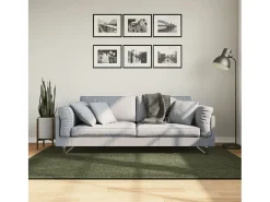 Hester Alfombra pelo corto suave lavable HUARTE verde bosque 140x200cm