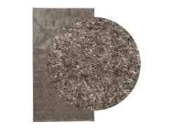 High Point Alfombra pelo largo aspecto brillante ISTAN gris 80x150 cm