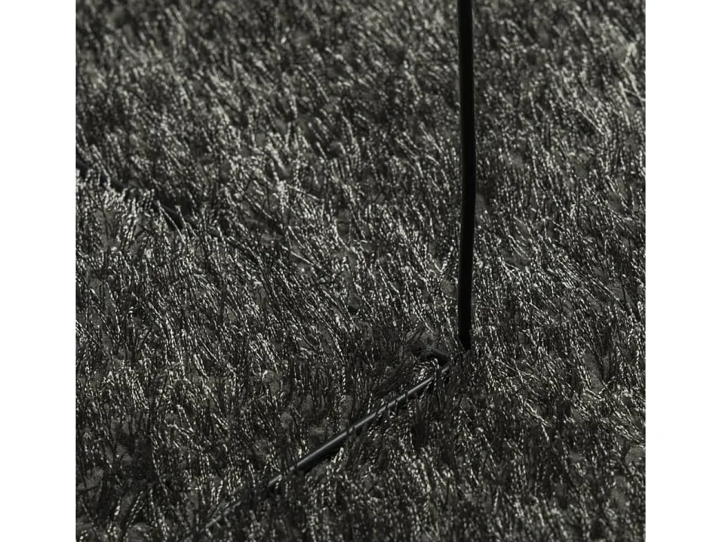 High Point Alfombra pelo largo aspecto brillante ISTAN antracita 100x200cm