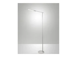 Ideal - Lámpara de pie LED blanca orientable de metal H.130 cm Fabas Luce - Luz LED integrada de 10W CCT (3000K 4000K 5000K 6000K)