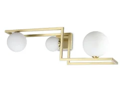Online Ideal Lux ANGOLO Plafón Globo 3 luces Latón Dorado