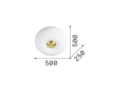 Ideal Lux Plafón^Arizona - Lámpara de techo empotrada 5 luces Blanca Blanco