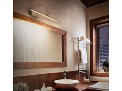 Ideal Lux Bow - Aplique LED para cuadro grande Latón antiguo