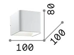 Ideal Lux Aplique Para Pared^Click - Aplique LED Pequeño Blanco