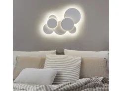 Ideal Lux Plafón^CLOUD Plafón Decorativo Circles 52cm 3000K Blanco