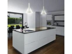Ideal Lux Cocktail - Lámpara colgante de techo tipo cúpula pequeña con 1 luz blanca, E14