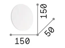 Discount Ideal Lux Cover - Aplique LED 1 luz Negro
