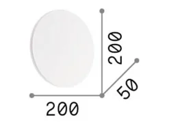 Discount Ideal Lux Cover - Aplique LED 1 luz Negro