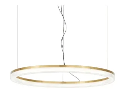 Ideal Lux Lámpara Suspendida^CROWN Lámpara de Techo Colgante LED Integrada Latón 4300Lm 3000K Camel