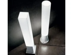 Ideal Lux Lámpara De Pie^Edo Outdoor - 1 Bolardo de exterior redondo ligero IP44 Blanco