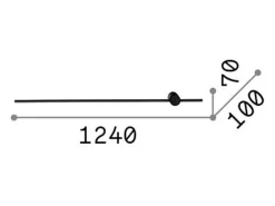 Sale Ideal Lux ESSENCE Aplique Alto Led Integrado 124cm 3000K Blanco