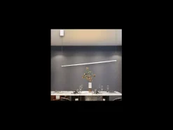 Ideal Lux Iluminación Exterior^ESSENCE Plafón Led Integrado Colgante 126cm 3000K Blanco