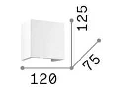 Ideal Lux Flash - 1 luz de pared, blanco
