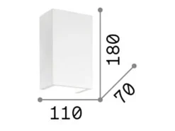 Hot Ideal Lux Flash - 1 luz de pared, Blanco
