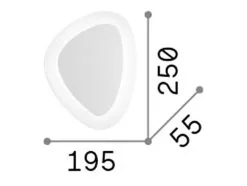 Discount Ideal Lux Gingle - Aplique LED Integrado Blanco